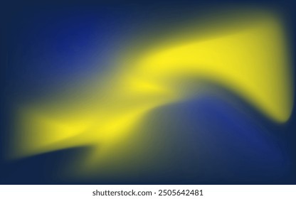 Dark Blue Yellow Vector Technology Boke Abstract Grid Gradient Background