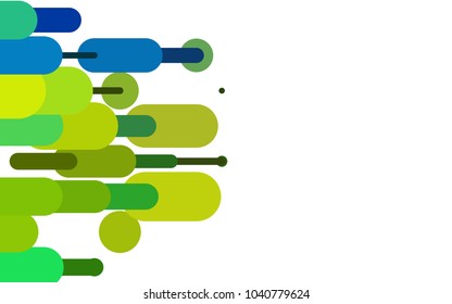 Dark Blue, Yellow vector template with repeated sticks. Capsules on blurred abstract background with gradient. Smart design for your business advert.