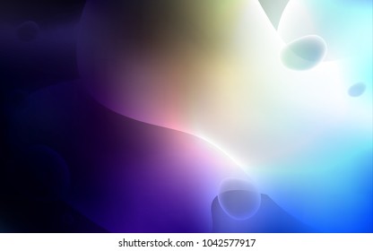 Dark Blue, Yellow vector template with bubble shapes. A sample with blurred bubble shapes. The template for cell phone backgrounds.
