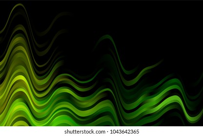 Dark Blue, Yellow vector template with abstract lines. Shining crooked illustration in marble style. The elegant pattern for brand book.