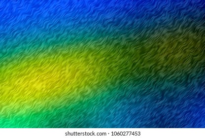 Dark Blue, Yellow vector template with bubble shapes. Colorful abstract illustration with gradient lines. A completely new template for your business design.