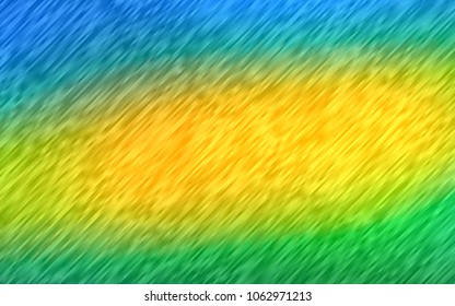 Dark Blue, Yellow vector template with repeated sticks. Glitter abstract illustration with colored sticks. The pattern can be used for websites.