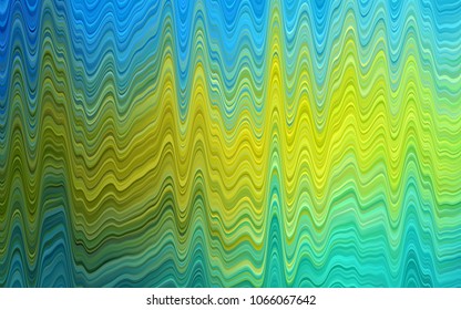 Dark Blue, Yellow vector template with bubble shapes. Glitter abstract illustration with wry lines. New composition for your brand book.