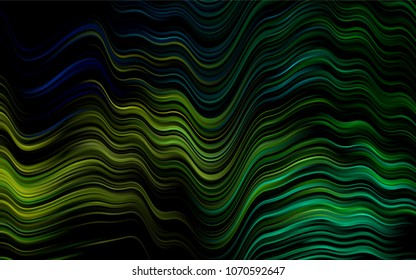 Dark Blue, Yellow vector template with bubble shapes. Creative geometric illustration in marble style with gradient. Brand-new design for your ads, poster, banner.