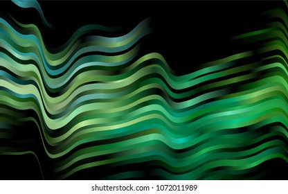 Dark Blue, Yellow vector template with bent ribbons. Creative geometric illustration in marble style with gradient. Pattern for your business design.