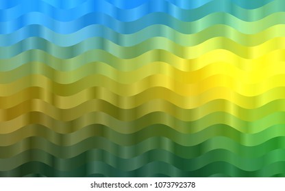 Dark Blue, Yellow vector template with abstract lines. A completely new color illustration in marble style. The best blurred design for your business.