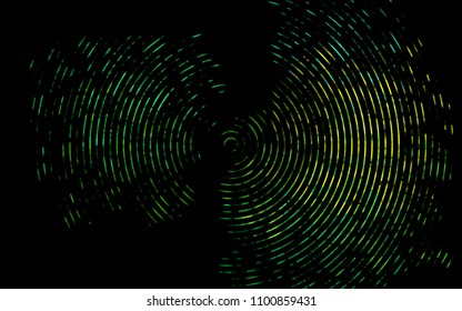 Dark Blue, Yellow vector template with bent lines. Glitter abstract illustration with wry lines. The template for cell phone backgrounds.