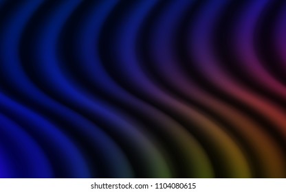 Dark Blue, Yellow vector template with bubble shapes. A vague circumflex abstract illustration with gradient. The best blurred design for your business.
