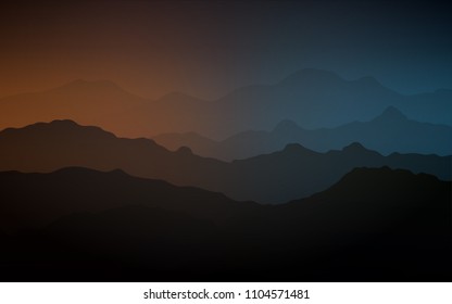 Dark Blue, Yellow vector template with bubble shapes. An elegant bright illustration with gradient. A completely new memphis design for your business.