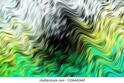 Dark Blue, Yellow vector template with liquid shapes. Geometric illustration in marble style with gradient.  Marble style for your business design.