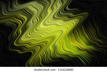 Dark Blue, Yellow vector template with bubble shapes. Brand new colored illustration in marble style with gradient. Brand new design for your ads, poster, banner.
