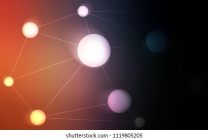 Dark Blue, Yellow vector template with circles, triangles. Decorative design in abstract style with triangle structure. Beautiful design for your business advert.