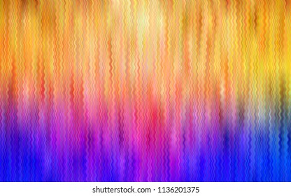 Dark Blue, Yellow vector template with liquid shapes. A vague circumflex abstract illustration with gradient. The elegant pattern for brand book.