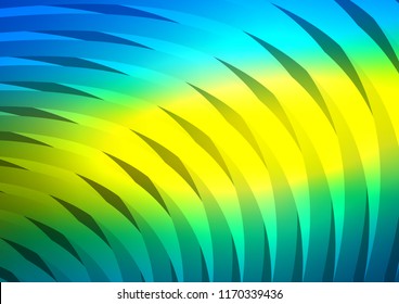 Dark Blue, Yellow vector template with repeated sticks. Lines on blurred abstract background with gradient. The template can be used as a background.