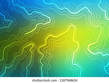Dark Blue, Yellow vector template with lava shapes. An elegant bright illustration with gradient. Pattern for your business design.
