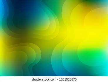 Dark Blue, Yellow vector template with abstract lines. Creative illustration in halftone marble style with gradient. Marble style for your business design.