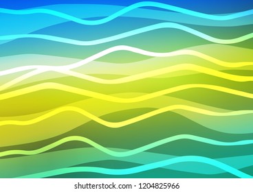 Dark Blue, Yellow vector template with repeated sticks. Glitter abstract illustration with colored sticks. Smart design for your business advert.