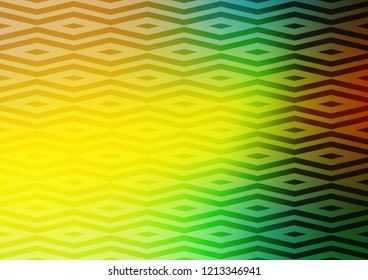 Dark Blue, Yellow vector template with crystals, triangles. Decorative design in abstract style with triangles. Pattern for busines ad, booklets, leaflets