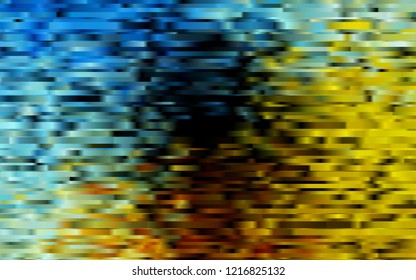 Dark Blue, Yellow vector template with repeated sticks. Blurred decorative design in simple style with lines. The pattern can be used for websites.