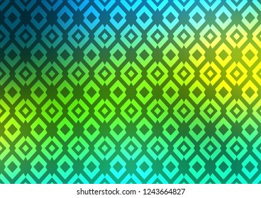 Dark Blue, Yellow vector template with crystals, rectangles. Modern abstract illustration with colorful rectangles. Pattern can be used for websites.