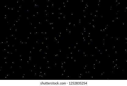 Dark Blue, Yellow vector template with sky stars. Shining colored illustration with stars. Smart design for your business advert.