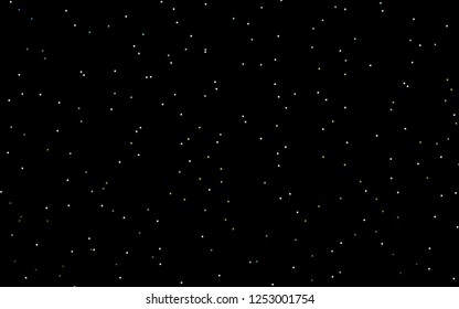 Dark Blue, Yellow vector template with sky stars. Decorative shining illustration with stars on abstract template. Best design for your ad, poster, banner.