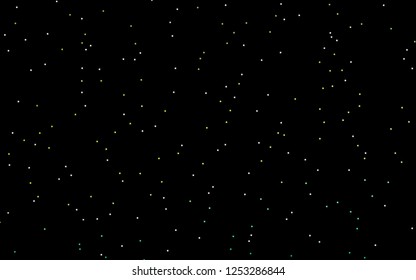 Dark Blue, Yellow vector template with sky stars. Glitter abstract illustration with colored stars. Smart design for your business advert.