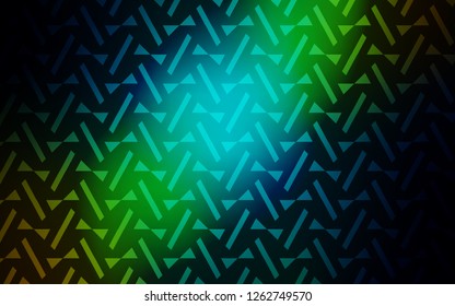 Dark Blue, Yellow vector template with lines, triangles. Beautiful illustration with triangles in nature style. Pattern for websites.