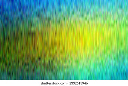Dark Blue, Yellow vector template with repeated sticks. Glitter abstract illustration with colored sticks. Best design for your ad, poster, banner.