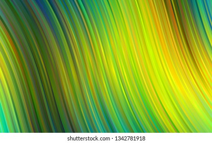 Dark Blue, Yellow vector template with liquid shapes. Shining illustration, which consist of blurred lines, circles. A new texture for your  ad, booklets, leaflets.