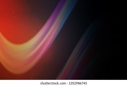 Dark Blue, Yellow vector template with space stars. Space stars on blurred abstract background with gradient. Pattern for astrology websites.