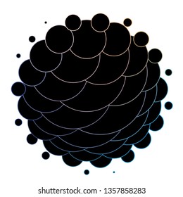 Dark Blue, Yellow vector template with circles. Abstract colorful disks on simple gradient background. Pattern for websites, landing pages.