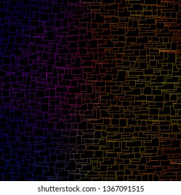 Dark Blue, Yellow vector template with rectangles. Rectangles with colorful gradient on abstract background. Design for your business promotion.