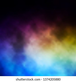 Dark Blue, Yellow vector template with sky, clouds. Abstract illustration with colorful gradient clouds. Colorful pattern for appdesign.