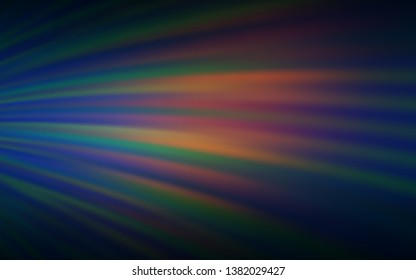 Dark Blue, Yellow vector template with wry lines. Creative illustration in halftone style with gradient. Pattern for your business design.