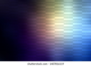 Dark Blue, Yellow vector template with repeated sticks. Blurred decorative design in simple style with lines. Best design for your ad, poster, banner.