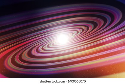 Dark Blue, Yellow vector template with space stars. Shining colored illustration with bright astronomical stars. Pattern for futuristic ad, booklets.