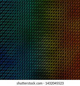 Dark Blue, Yellow vector template with lines. Repeated lines on abstract background with gradient. Pattern for ads, commercials.