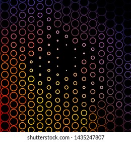 Dark Blue, Yellow vector template with circles. Abstract decorative design in gradient style with bubbles. Design for your commercials.