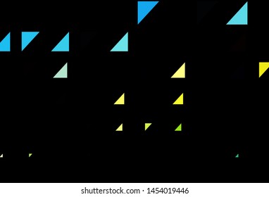 Dark Blue, Yellow vector template with circles. Glitter abstract illustration with blurred drops of rain. Pattern for ads, leaflets.