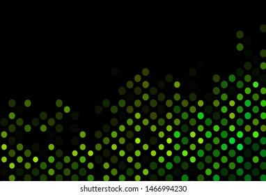 Dark Blue, Yellow vector template with circles. Modern abstract illustration with colorful water drops. Template for your brand book.