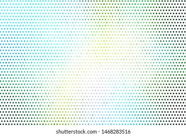 Dark Blue, Yellow vector template with circles. Modern abstract illustration with colorful water drops. Pattern for futuristic ad, booklets.