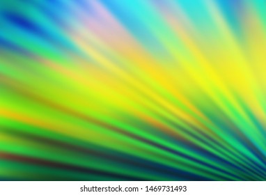 Dark Blue, Yellow vector template with repeated sticks. Decorative shining illustration with lines on abstract template. Pattern for business booklets, leaflets.