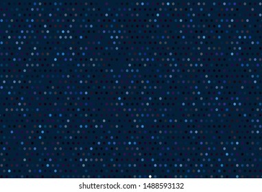 Dark Blue, Yellow vector template with circles. Illustration with set of shining colorful abstract circles. Design for poster, banner of websites.