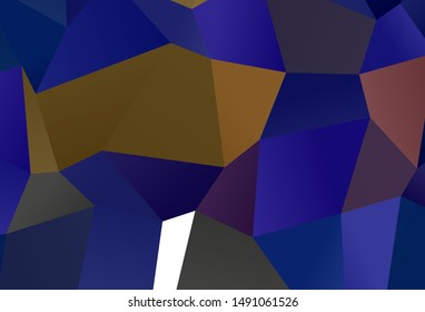 Dark Blue, Yellow vector template with rhombus. Illustration with set of colorful rectangles. Modern template for your landing page.