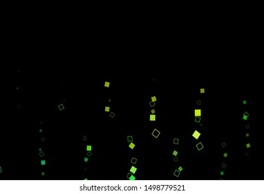 Dark Blue, Yellow vector template with square style. Abstract gradient illustration with rectangles. Pattern for busines booklets, leaflets.