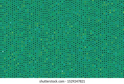 Dark Blue, Yellow vector template with circles. Blurred decorative design in abstract style with bubbles. Pattern of water, rain drops.