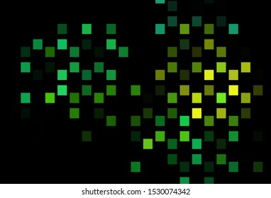 Dark Blue, Yellow vector template with square style. Decorative design in abstract style with rectangles. Modern template for your promotion.