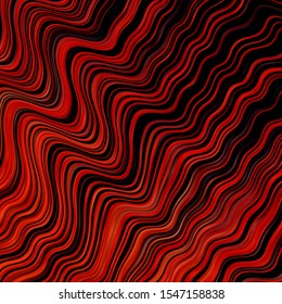 Dark Blue, Yellow vector template with wry lines. Abstract illustration with bandy gradient lines. Template for your UI design.