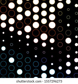 Dark Blue, Yellow vector template with circles. Glitter abstract illustration with colorful drops. Pattern for business ads.